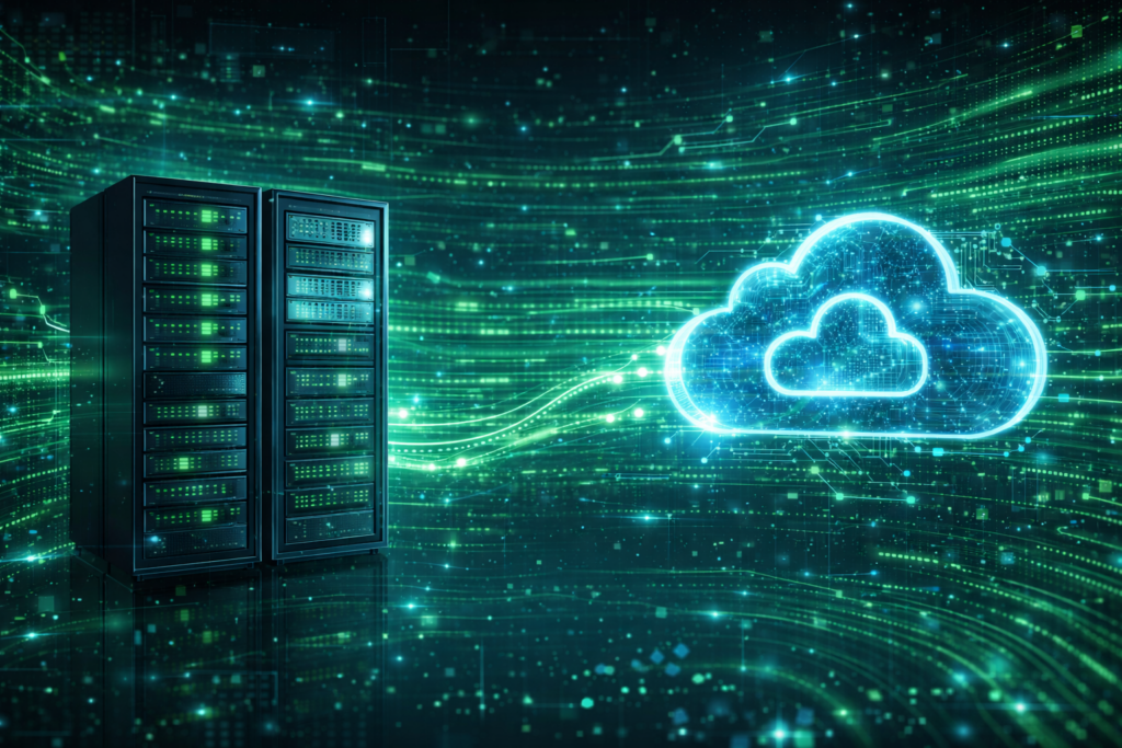 Wij ontwerpen hybride en soevereine cloudomgevingen waarin datalocatie, security en governance centraal staan, volledig in lijn met Europese wet- en regelgeving